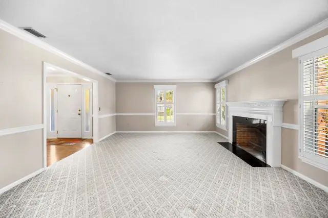 Family room open to the foyer
